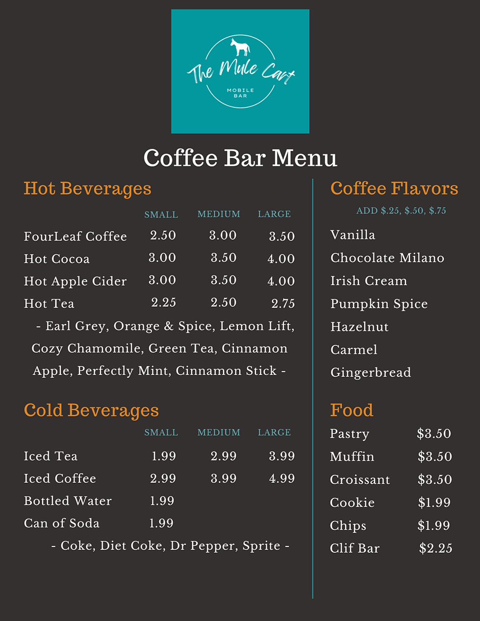 Menu Sample