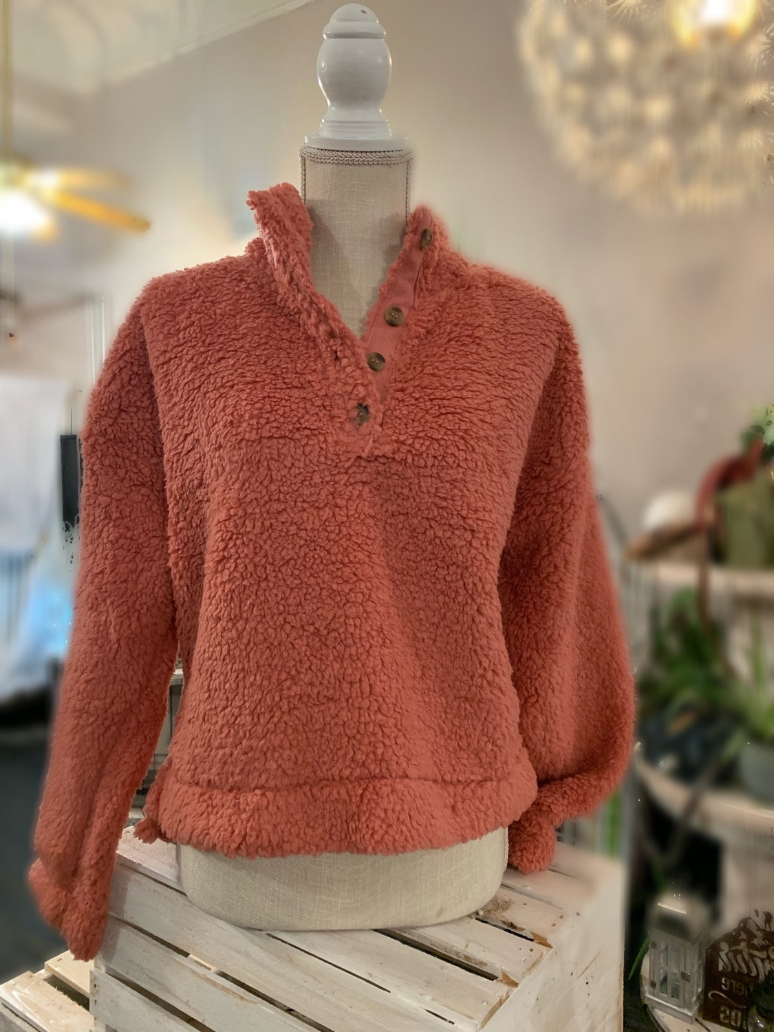 fleece lined sweater