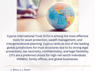 Cyprus International Trust (CIT): A Guide for HNWIs, Family Offices, and Global Businesses