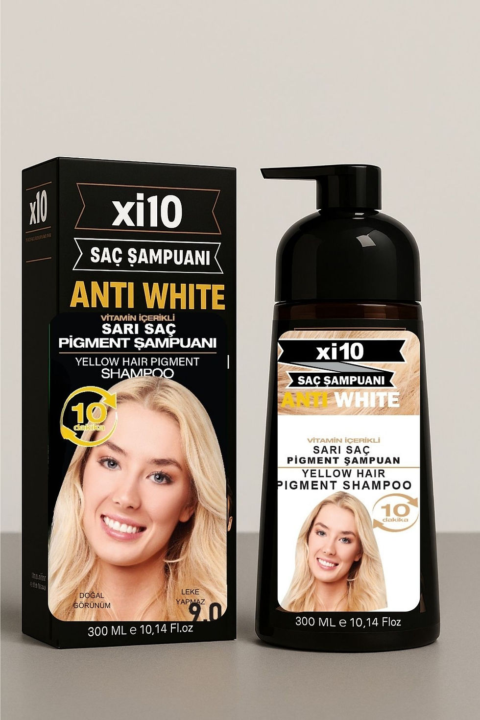 xi10 Beyaz Kapatıcı Şampuan (Sarı 9.0) Beyazlar İçin 300 ml.