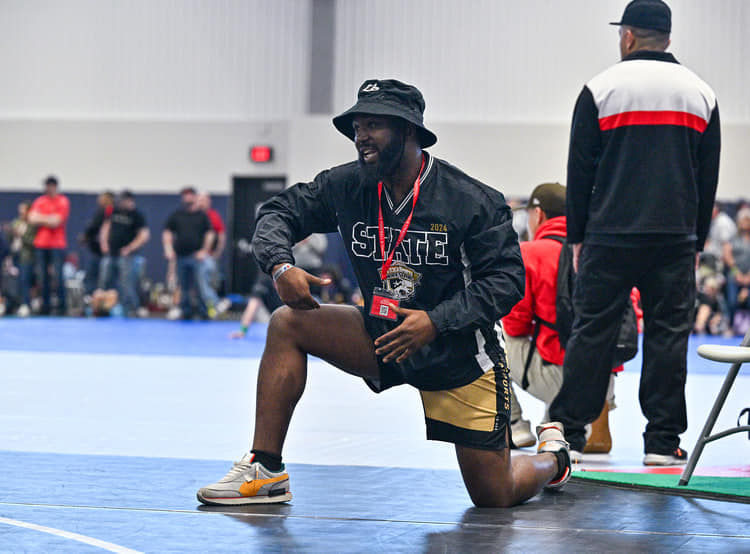 Coach Mal at '24 Texas Folkstyle State Championship