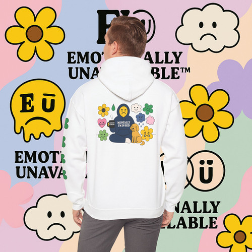 Emotionally Unavailable Hoodie - Unisex Heavy Blend