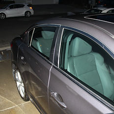 Crystal-clear window cleaning and scented fragrance finish - mobile auto detailing