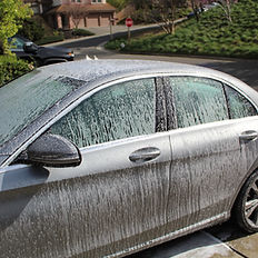 Mobile car detailing services - premium foam treatment for deep exterior cleaning