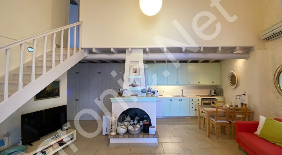 sea front, 3 bedroom house for sale on hydra island greece