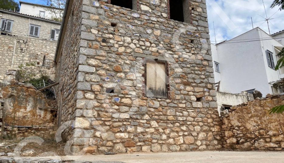 half built, 3 bedroom house to finish building, for sale on Hydra Island Greece.