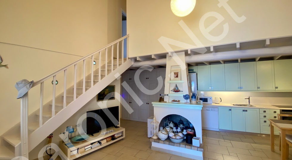 sea front, 3 bedroom house for sale on hydra island greece