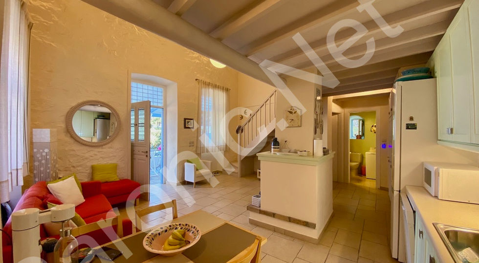sea front, 3 bedroom house for sale on hydra island greece