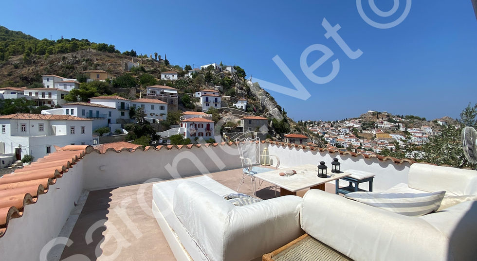 historical, well maintained, traditionally built, 3 levels, 3 bedroom property for sale on hydra island greece