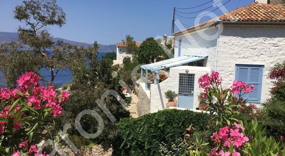 sea front, 3 bedroom house for sale on hydra island greece