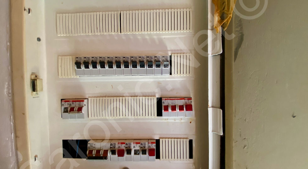 Modern main fuse board.
