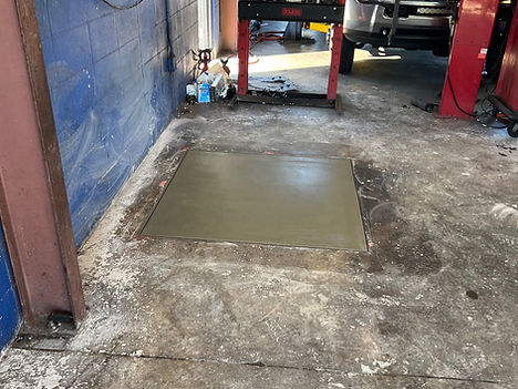 Automotive Lift Concrete Footings