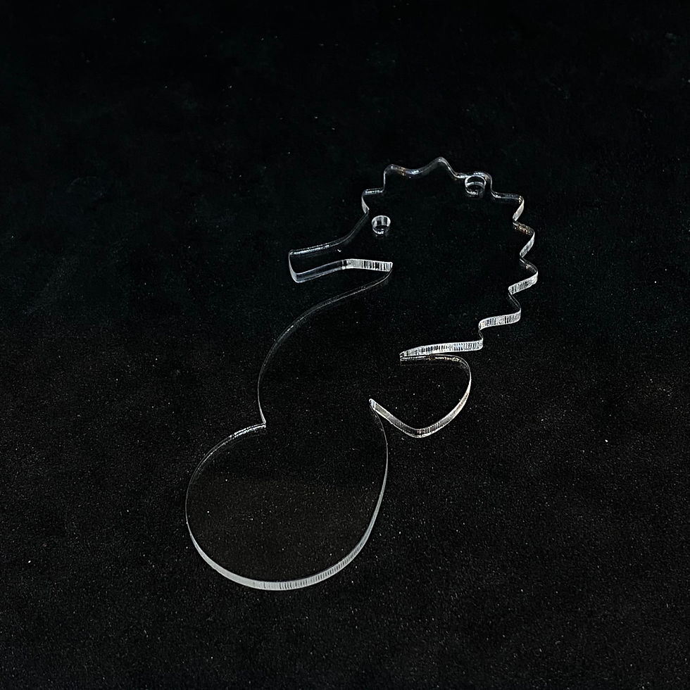 Miniature : Zweite Wahl Einkaufswagenchip  Seepferdchen Silikonform