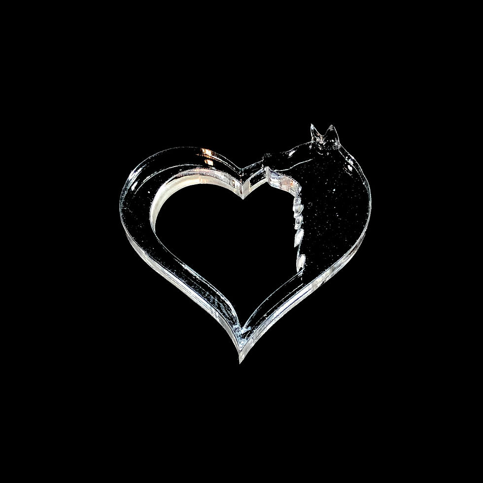 Miniaturbild: Silikonform Herz mit Hund