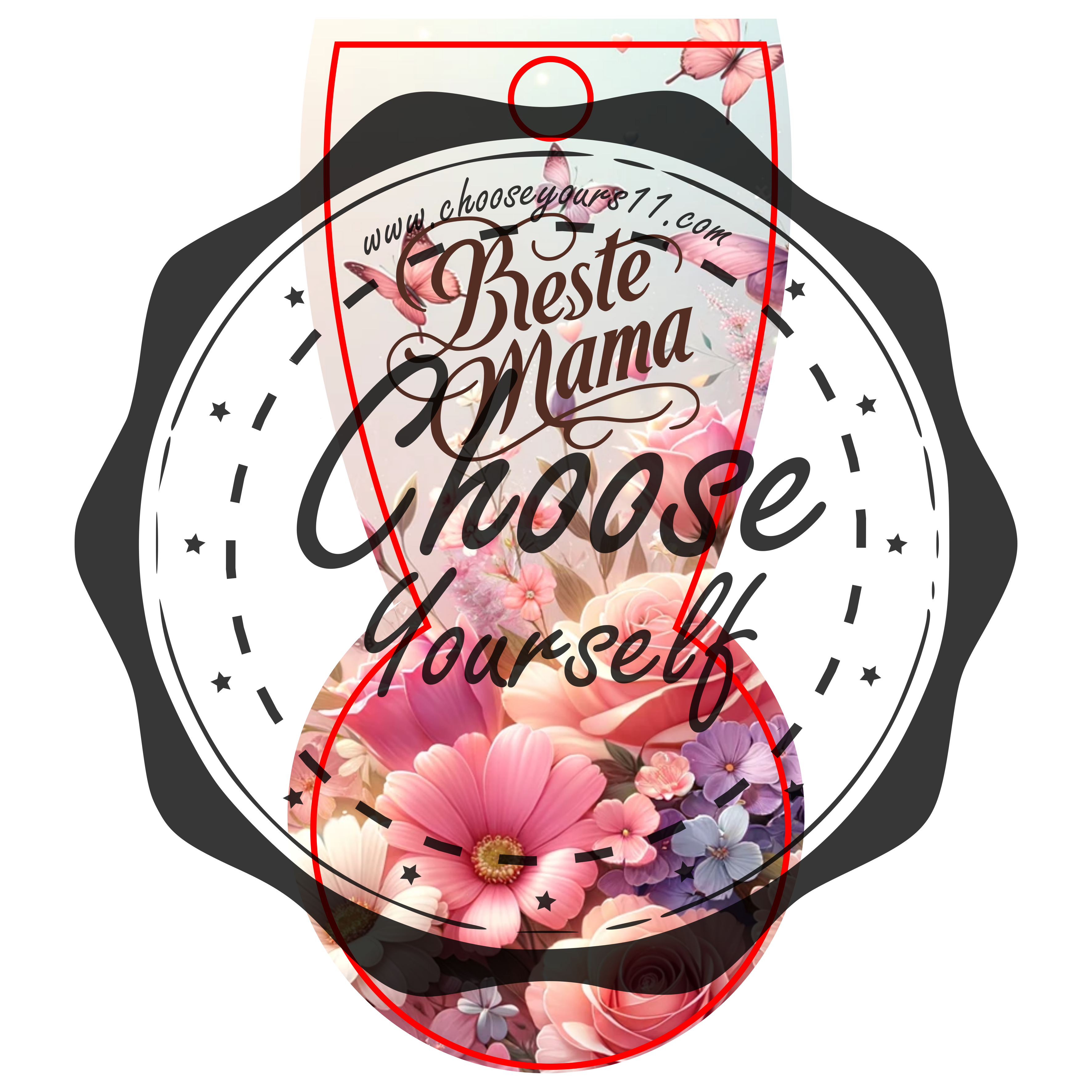 Classic Chip A4 Sticker Design Bogen Muttertag SVG PDF Grafikdesign