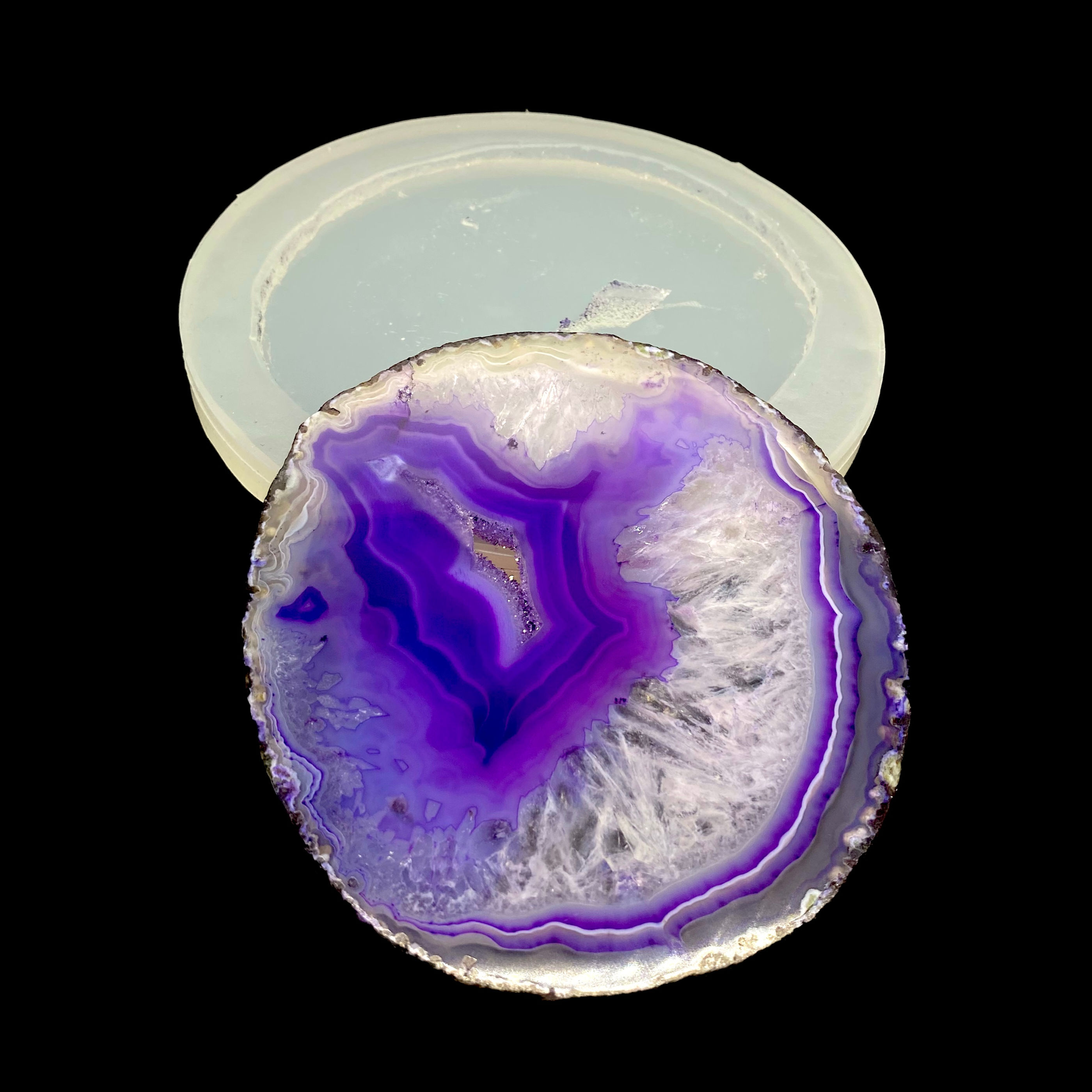 Natural Geode Coaster silicone mold
