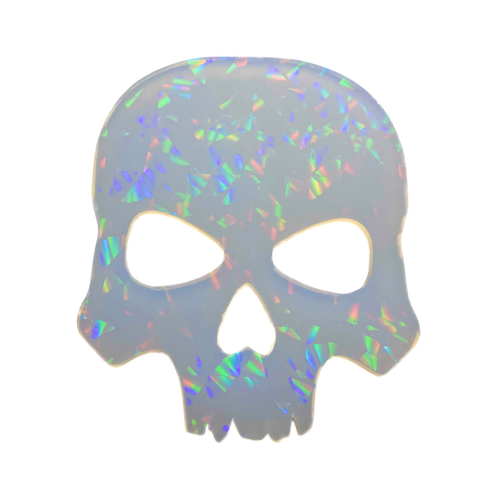 Miniaturbild: Holo Druzy Inlay Mold Totenkopf skull