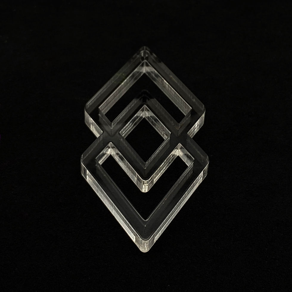 Miniatura: Stampo in silicone per pendente geometrico a catena