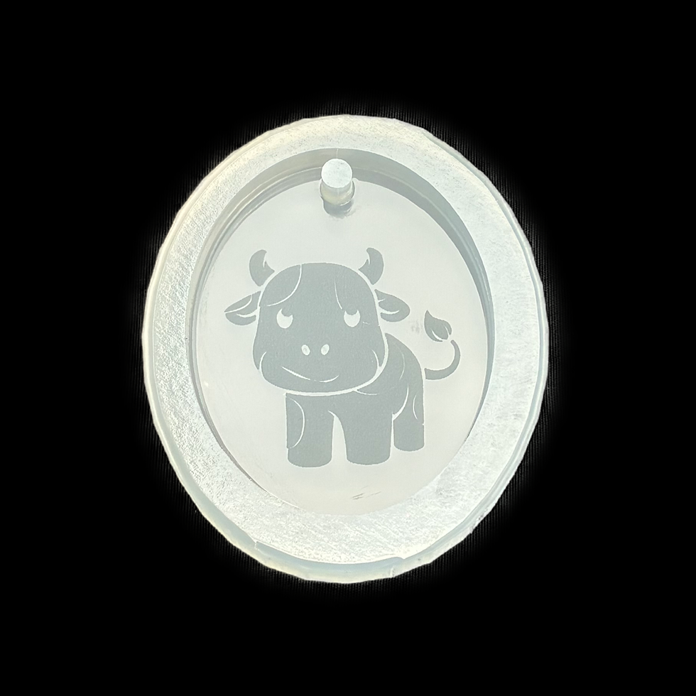 Miniaturbild: Ovale Anhänger 5x4cm Silikonformen mit Motiv