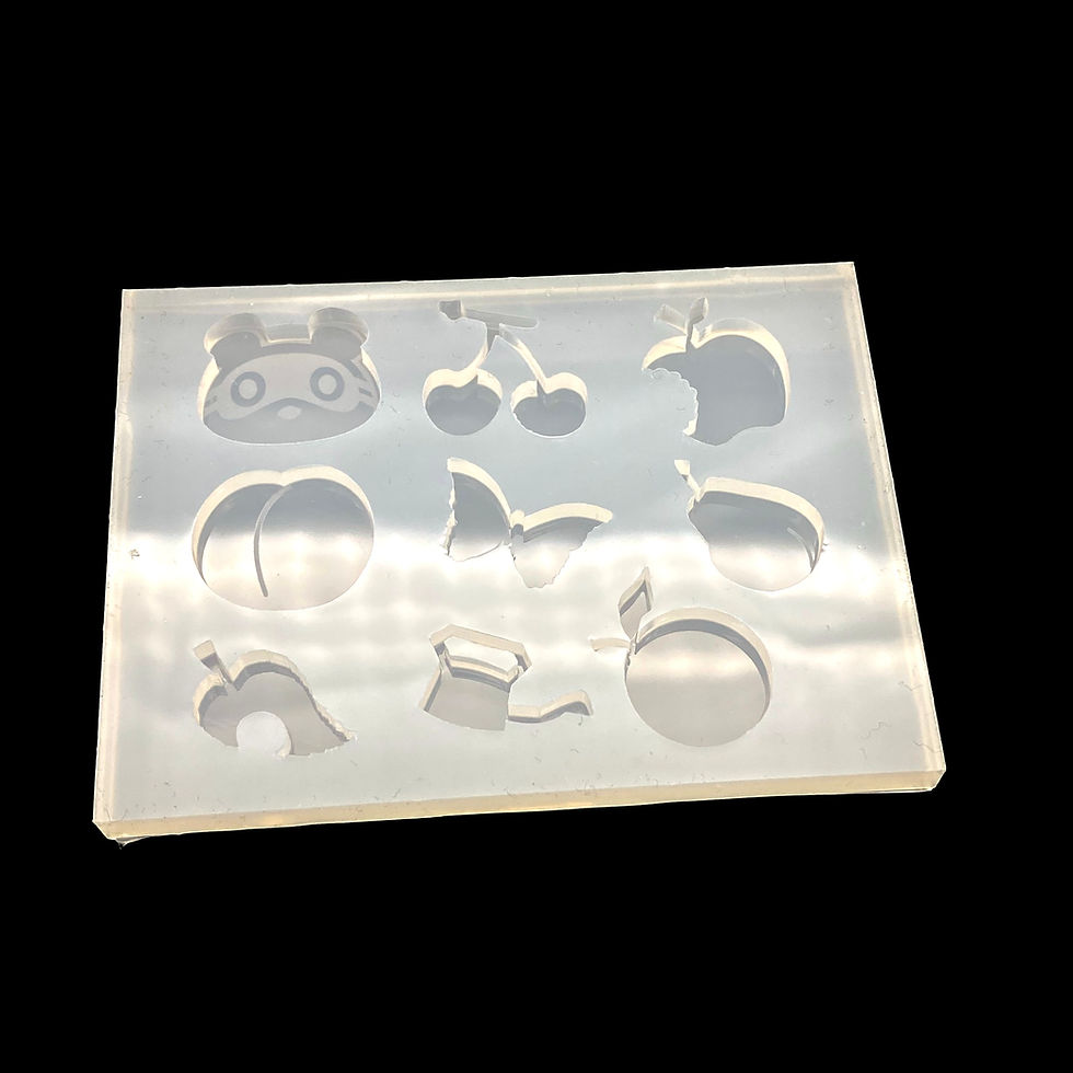 Thumbnail: Mini garden stud earrings silicone mold
