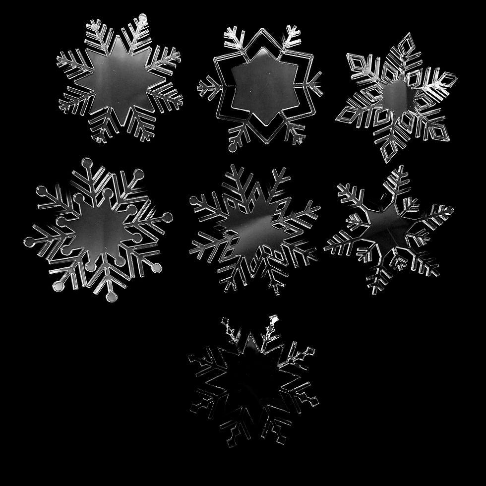 Miniaturbild: Filigrane  Schneeornamente