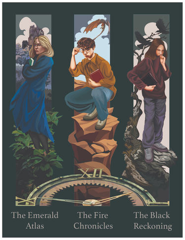 Books of Beginning Triptych Poster.