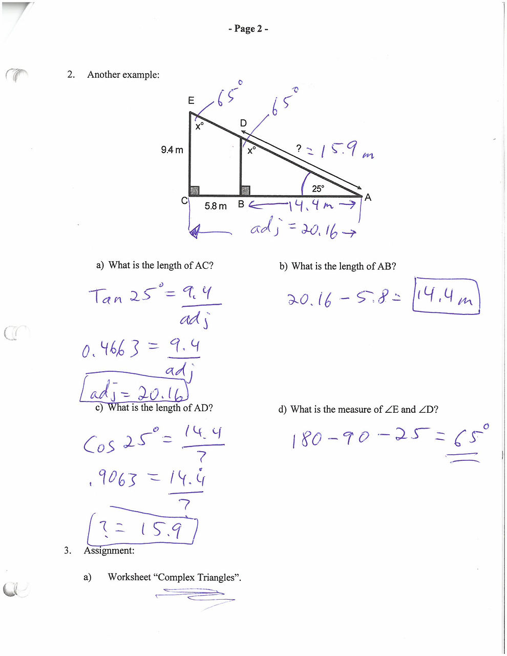 Complex Math Triangles Aw Math 11 complex triangles notes | mrfingermath