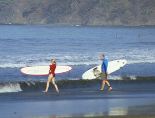 First overseas surfing trip to Costa Rica