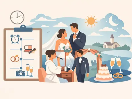 Cronograma de fotografia de casamento sem pressa
