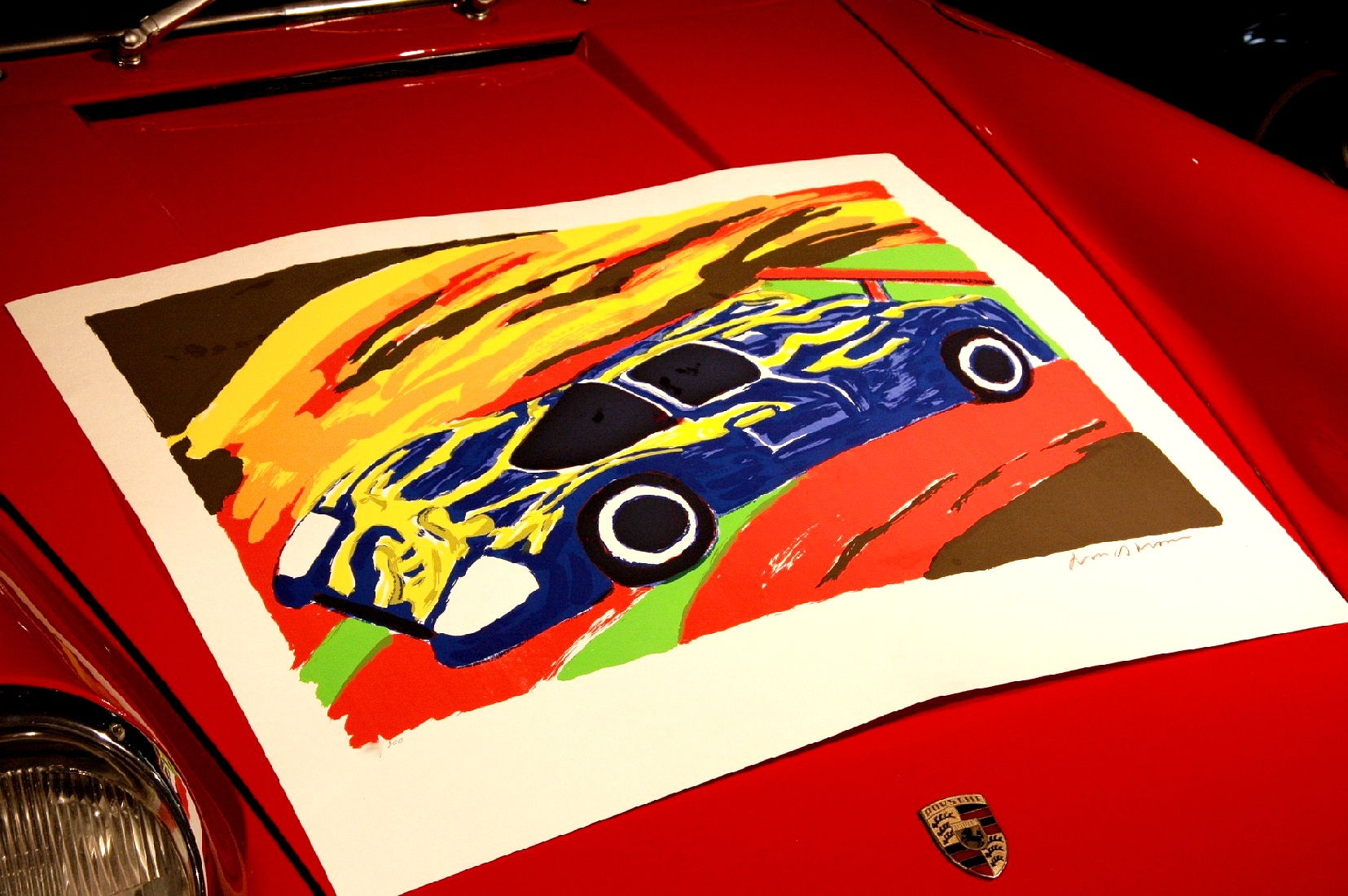 Porsche 962 Lithographie