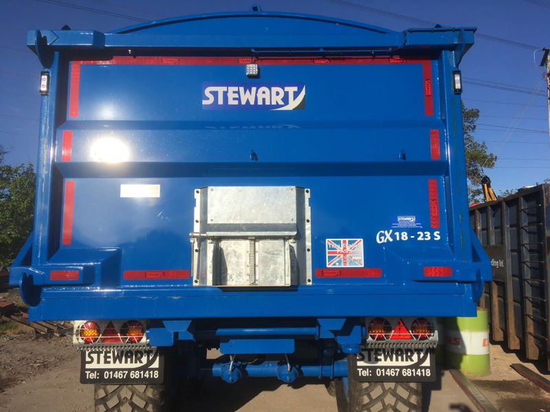 Stewart Trailers heading out to work with a Tilly Pass