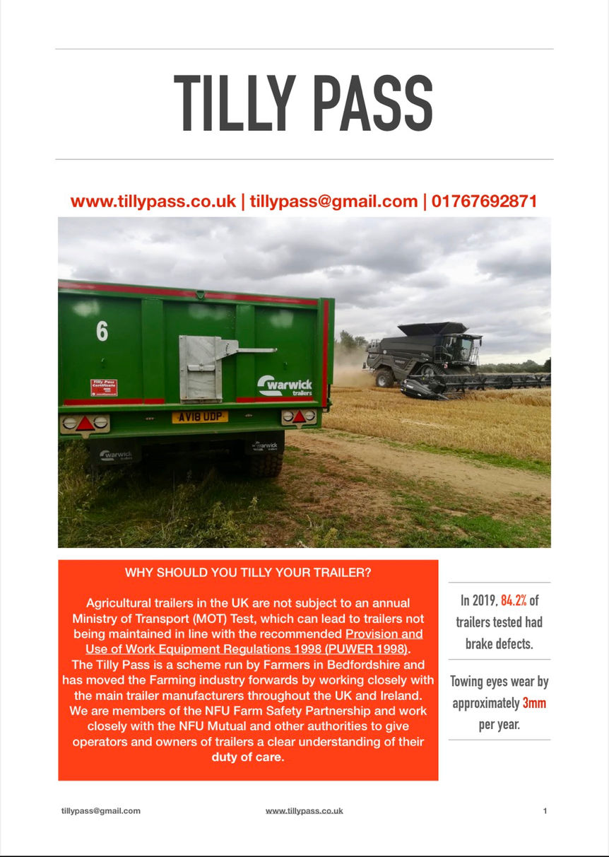 The Latest Tilly Pass Newsletter is released.