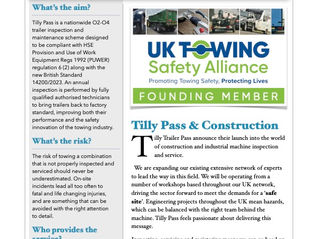 Tilly Trailer Pass launches into the world of construction 