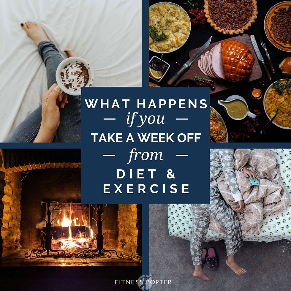 What happens if you take a week off from diet and exercise