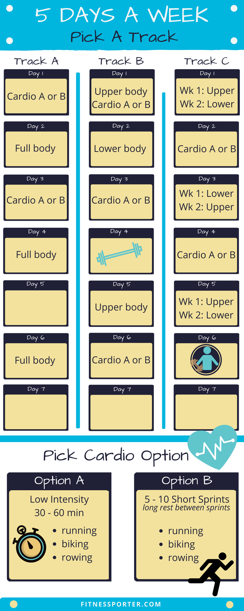 5 Days Exercise Track
