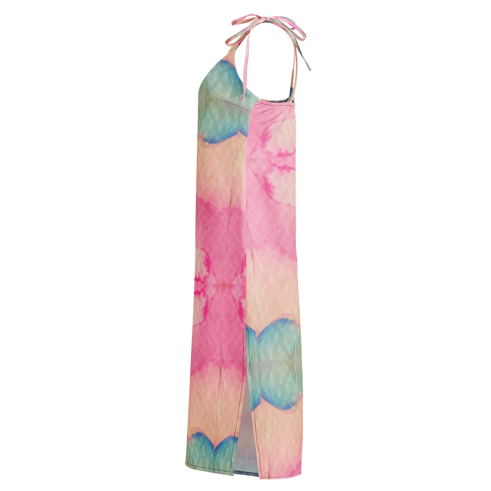 Thumbnail: Cotton Candy Skies Tie-strap midi dress