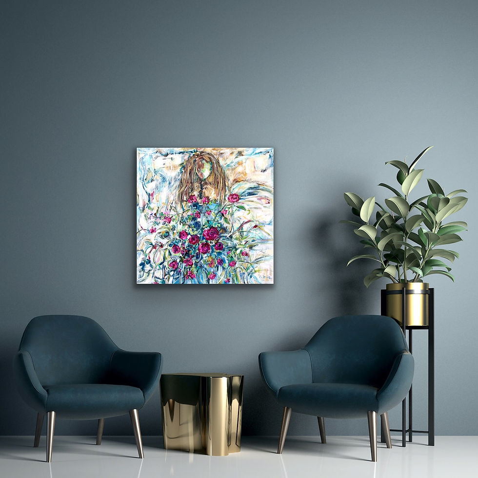 Thumbnail: Flower Girl 24”x24”