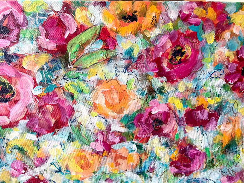 Thumbnail: Gathering Flowers no.2 12x36"
