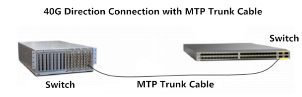 Câblage d'Interconnexion de Module Émetteur-Récepteur Optique 40GBASE-SR4 QSFP+