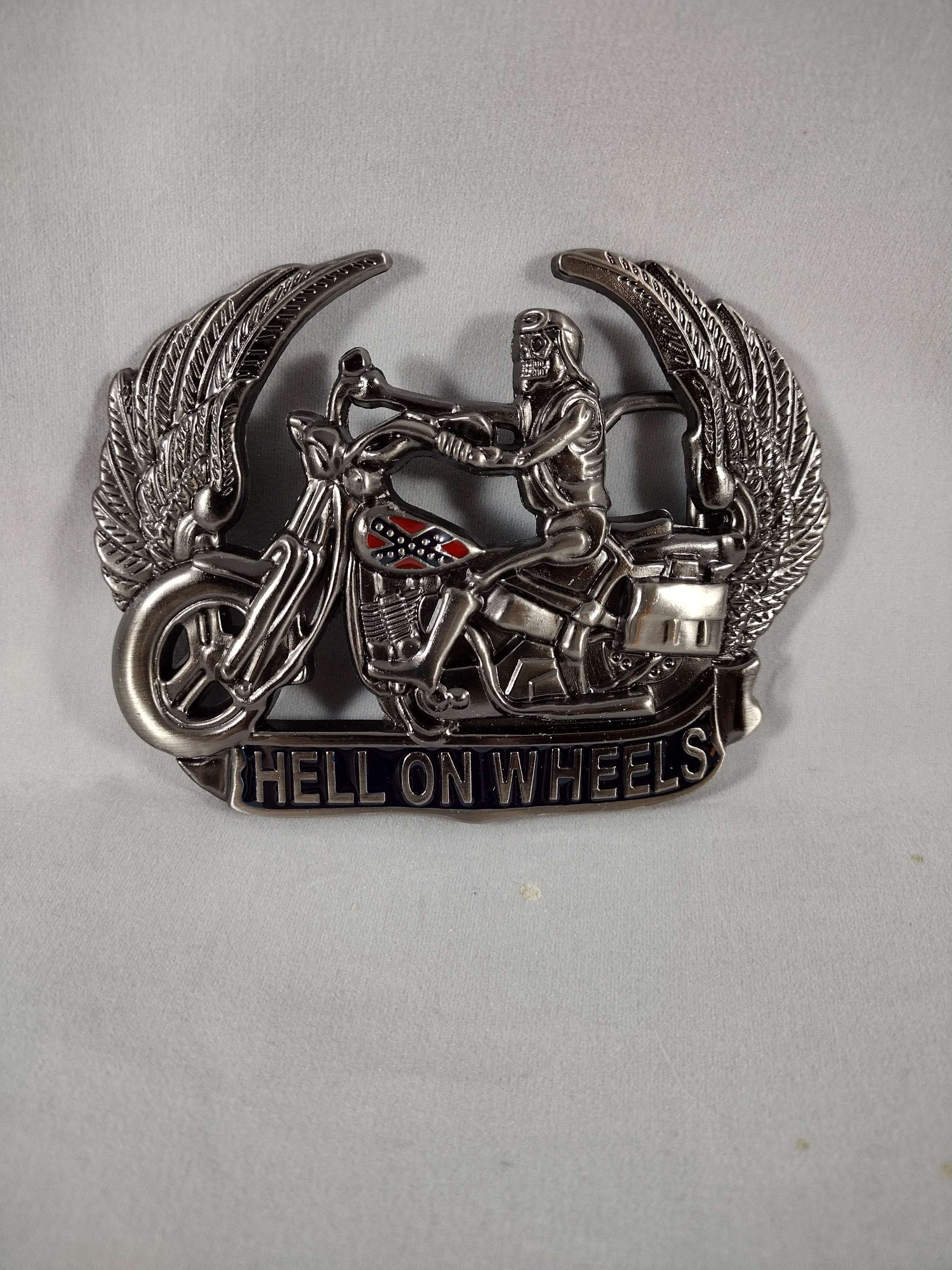 Hell on wheels belt buckle