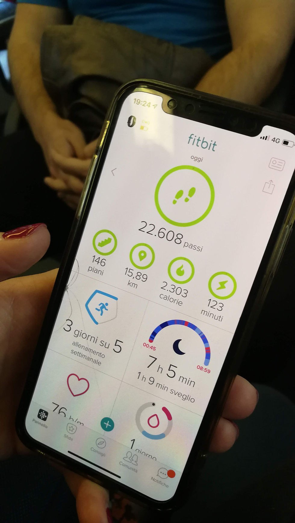 Secodo l'Iphone abbiamo fatto 146 piani
