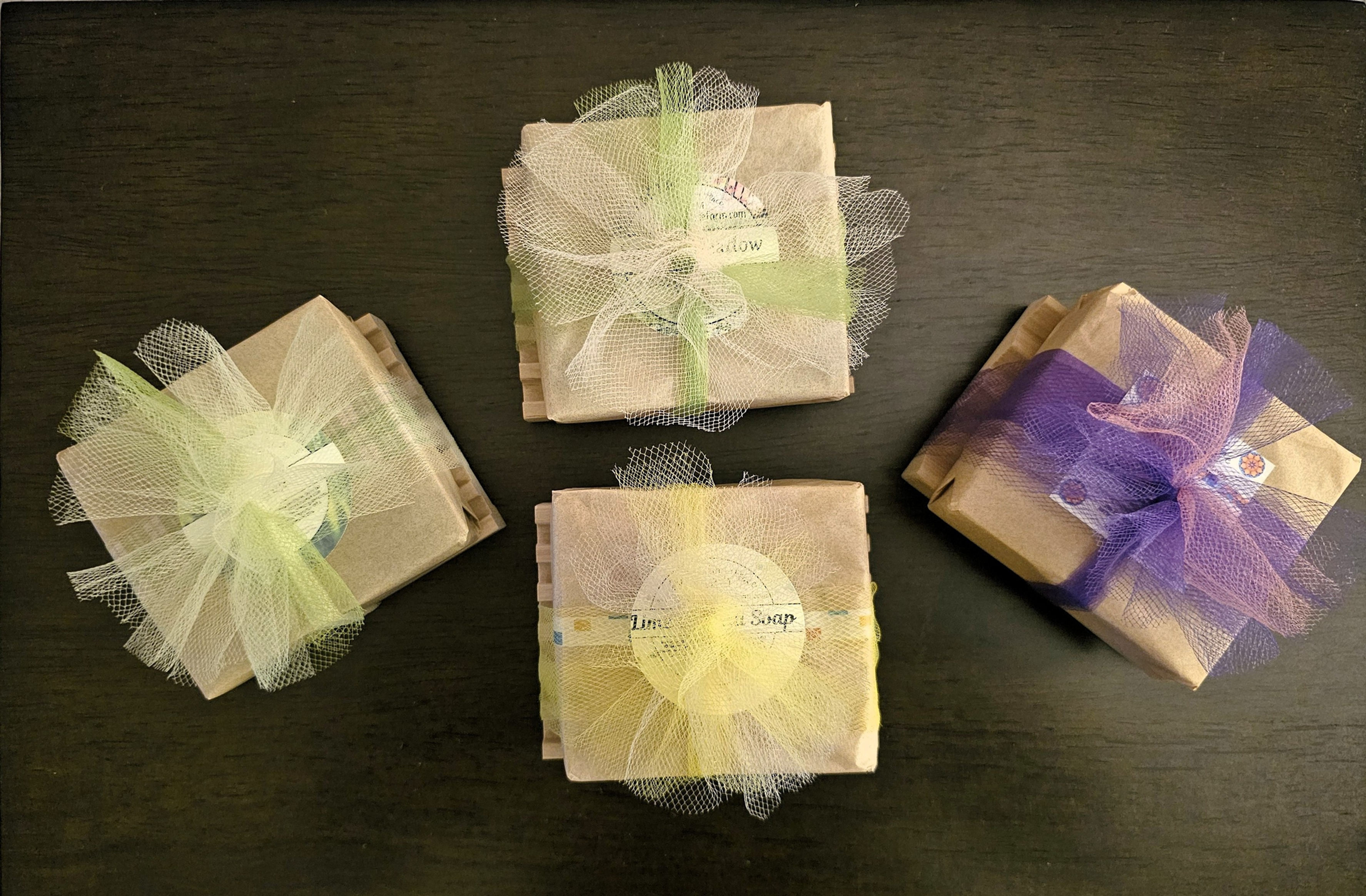 Full Bar Goat's Milk Soap on Bamboo Soap Dish Set