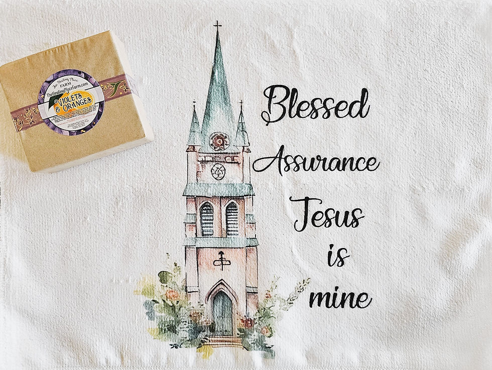 Thumbnail: Full Bar Goat's Milk Soap with Hymns of Old Towel Set