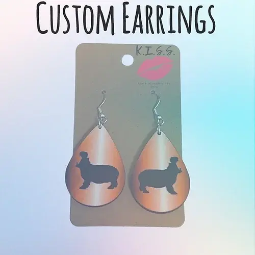 Custom Teardrop Earrings