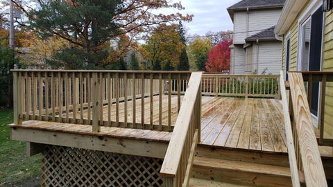 Wood Deck in Lake Zurich IL