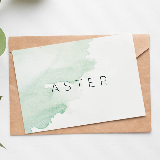 Zacht geboortekaartje voor Aster