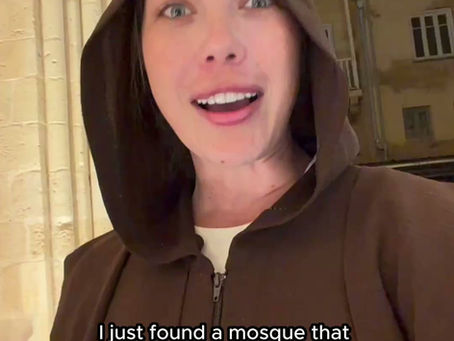 Lily Jay Visist Selimiye Mosque in Cyprus