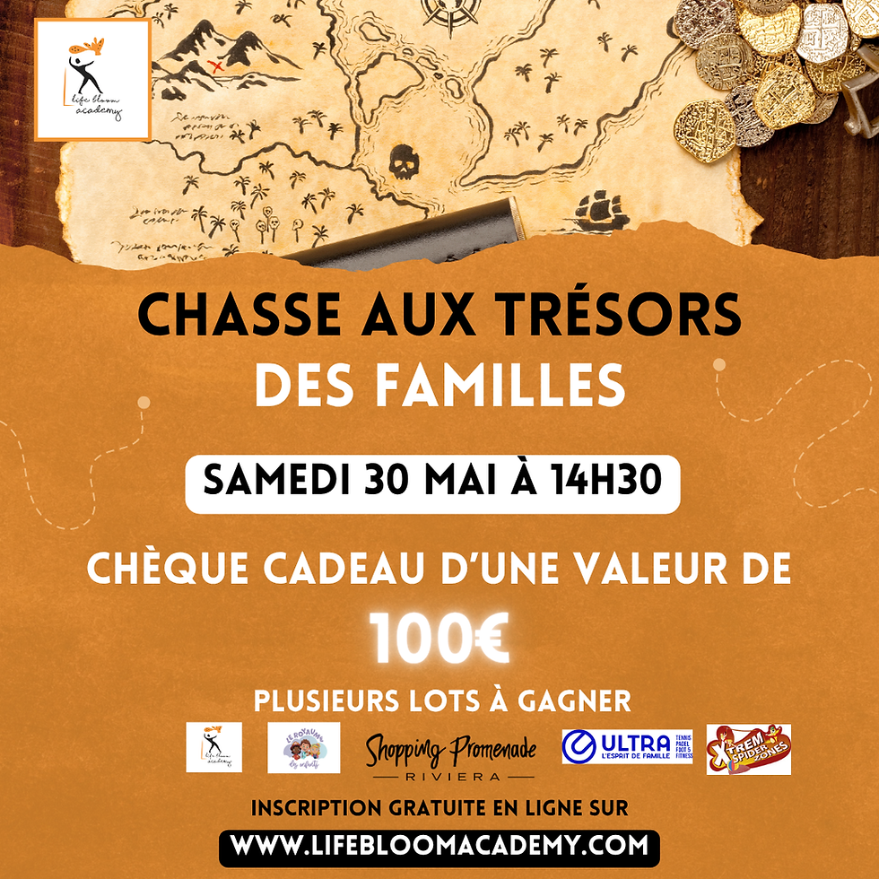 Chasse aux trésors des familles le samedi 30 mai à partir de 14h30