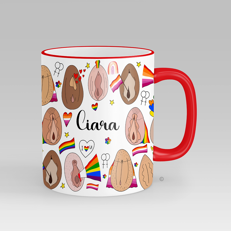 Thumbnail: Personalised Lesbian Pride Mug