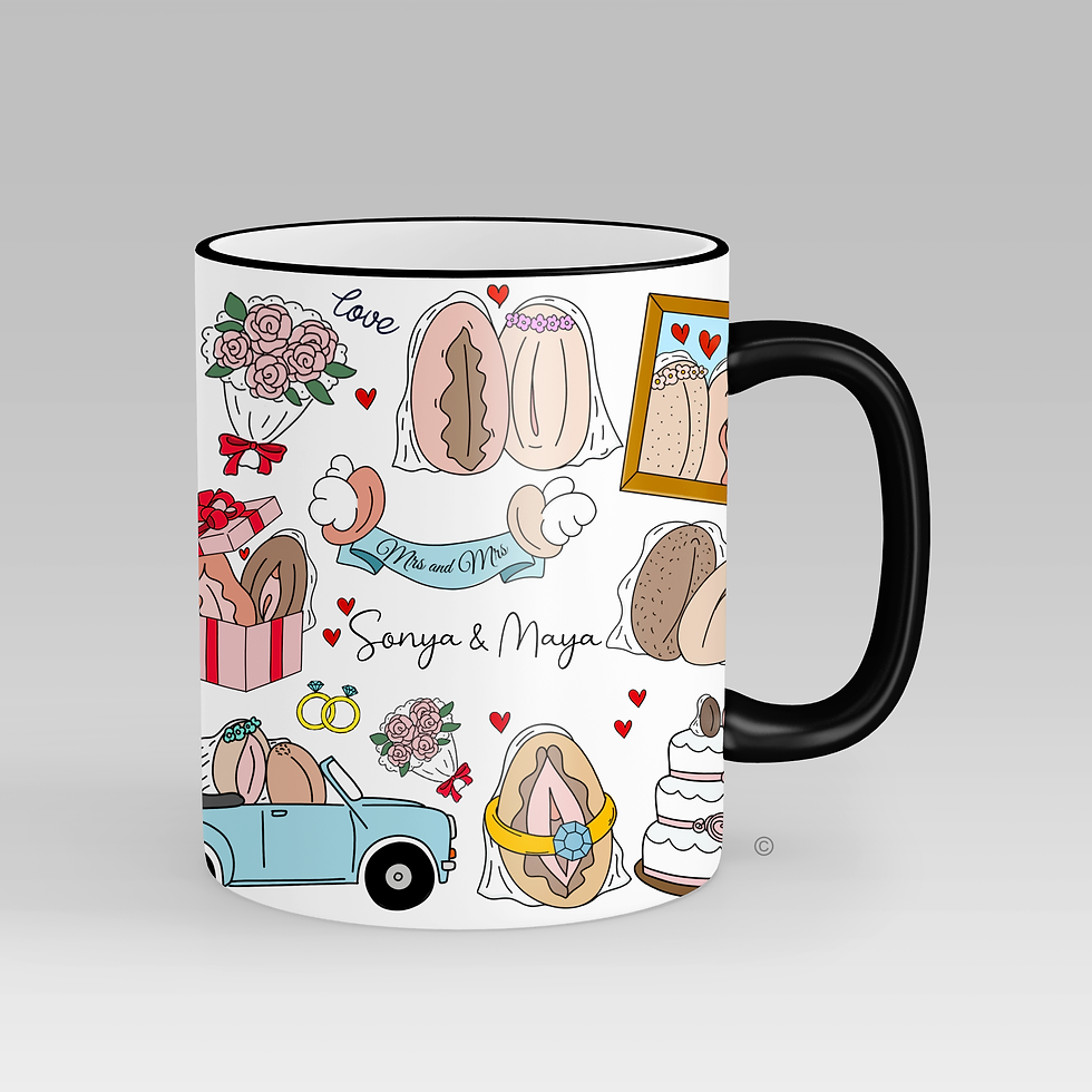 Thumbnail: Personalised Mrs & Mrs Mug